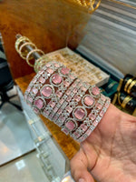 Luxury Bridal Indian AD Bangles Set | Indian Jewellery | Premium Stones Wedding Bangles for Women