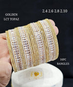 AD Bangles Set (16 Pcs) | Indian Jewellery | Crystals Diamond Bridal & Partywear Indian Bangles