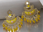 Indian Weddings Pearl Earrings Set, Kundan Earrings, Indian Jewelry, Fine Kundan Earring Indian Earrings, Statement Earrings, Bridal Pearl Kundan