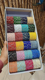 Jumbo Zari Bangles Set Combo Box Indian Bangle Set Pakistani Bangles Traditional Jewelry Gift Box