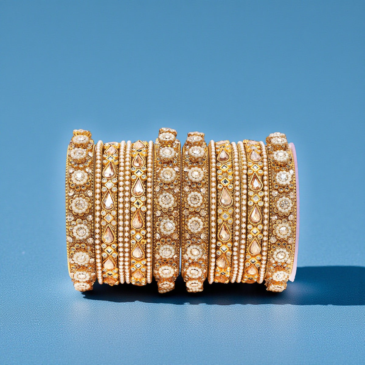 Traditional Rajasthani Bridal Chura with Pacheli Kada | Rajputi Wedding Bangles Set | Indian Bridal Jewelry
