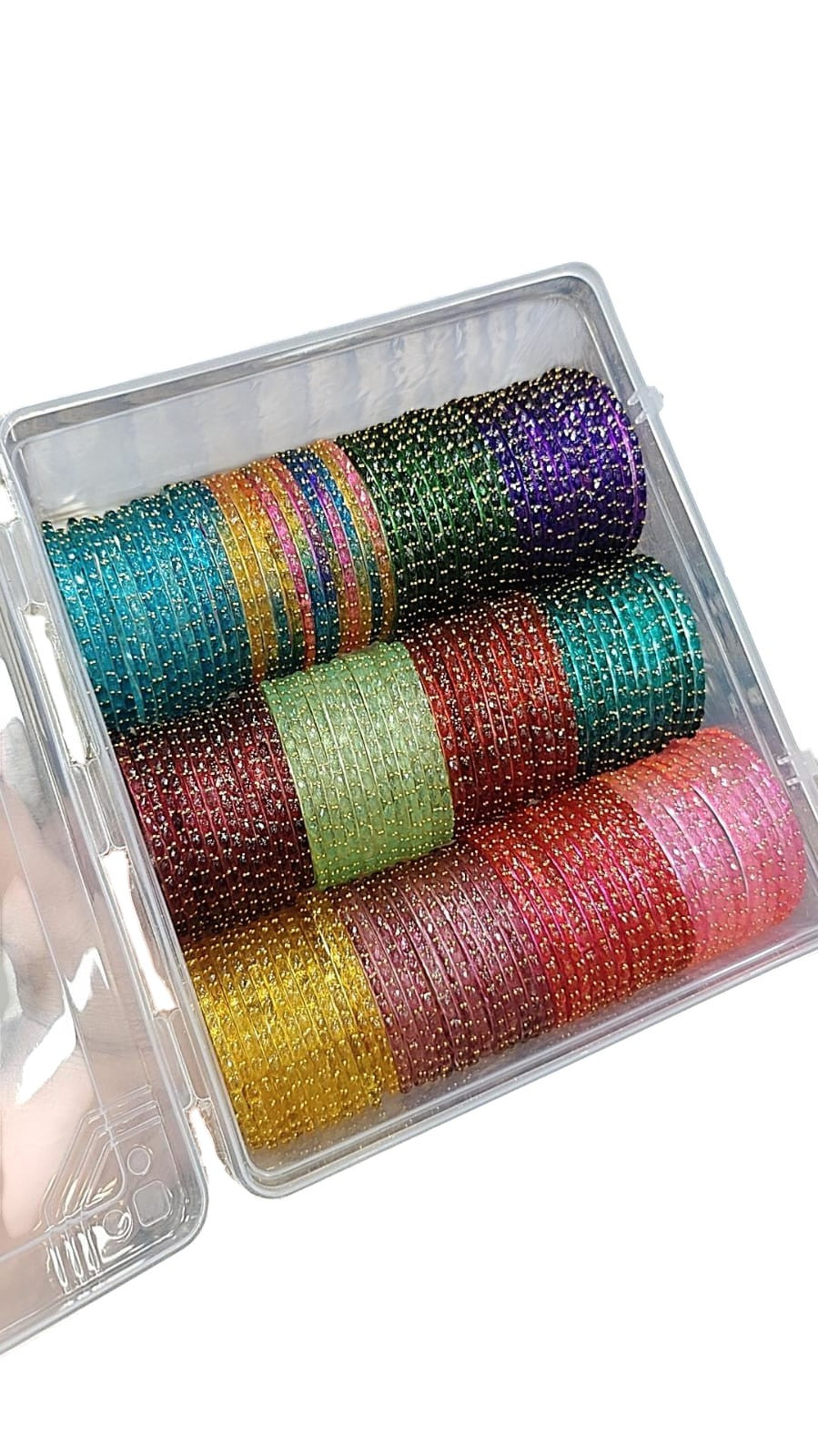 Elegant Traditional Glass Bangle Set – Timeless Ethnic Charm