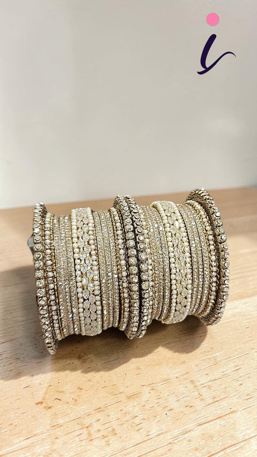 Indian Shadow Brass Stones Bangle Set | Traditional Bridal Bangle Set | Elegant Indian Jewellery Kada & Bangles for Wedding & Party Wear
