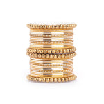 Traditional Indian Bangle Set with Antique Kadas – Elegant Bridal Jewelry for Women - Libasaa.com