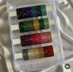 Indian Premium Multi-Color Shimmer Aluminum Bangles Set | Indian Jewellery | 4 Roll Bangle Set | Elegant Indian Bangles Set for Women