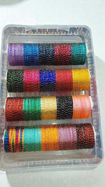 Glass Bangle Bunch – 20 Color Indian Bangles Set | Traditional Indian Jewellery Bangle Combo