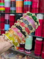 Indian New Kashmiri Ghunghroo Bangles with Raindrop Design | Bridal Bangle Set | Traditional Indian Jewellery Bangles Set