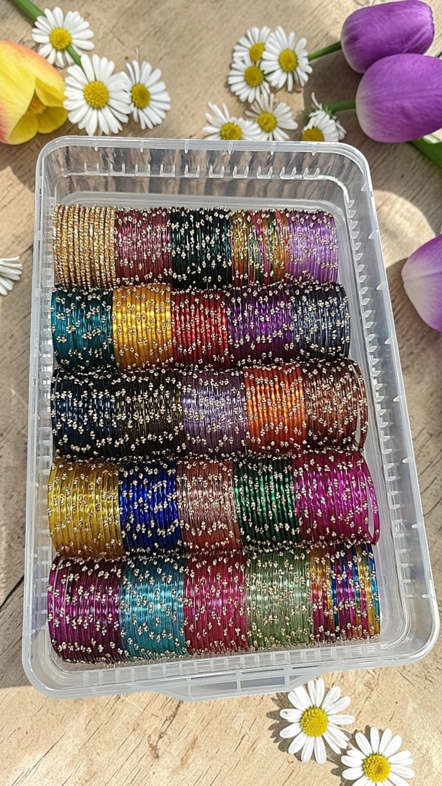 Rain drop Bangles Glass Combo Box, Traditional Indian Bangles Set, Bridal Bangle Elegant Indian Traditional Chudi Set for Bridal & Festive Wear