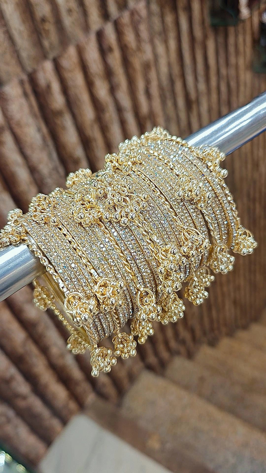 Indian Kashmiri Bangles, Shadow Stone Bangles, Ghungru Bangles, Bridal Bangles Set, Wedding Bangles, Traditional Indian Jewellery