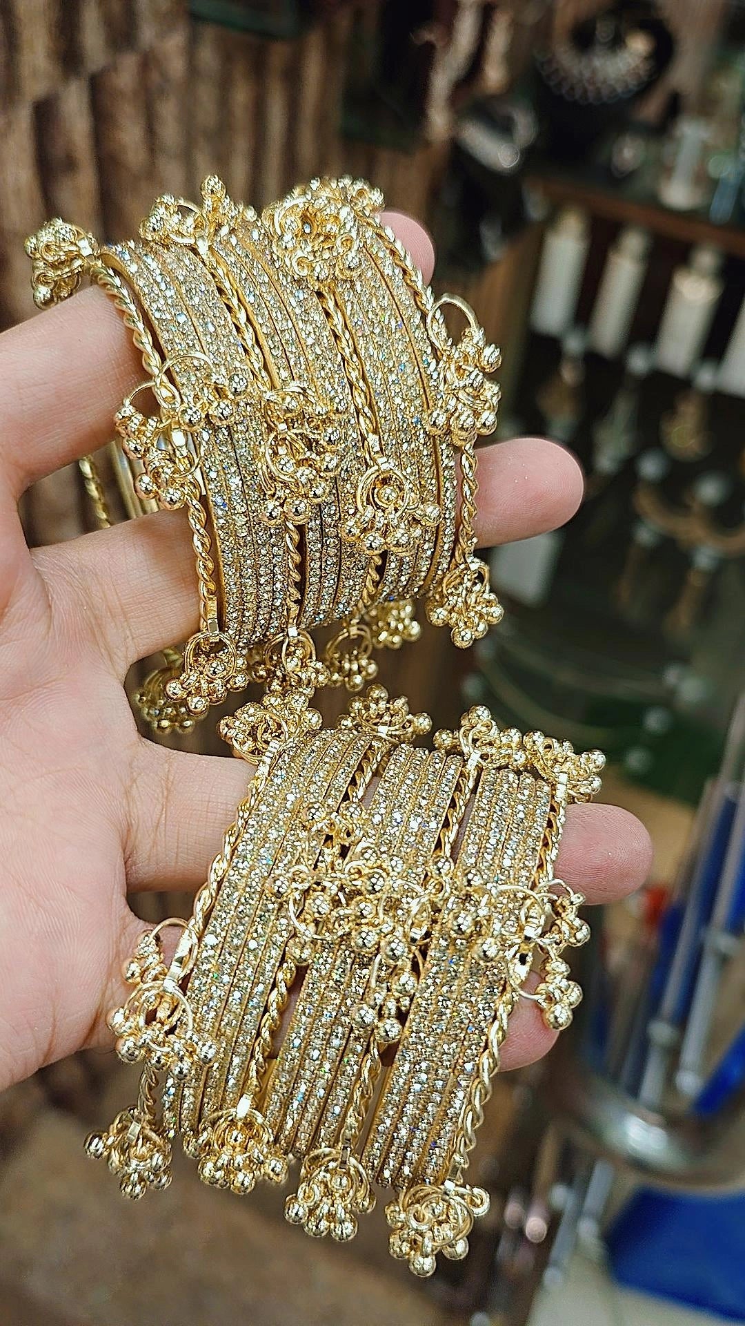 Kashmiri Bangles, Shadow Stone Bangles, Ghungru Bangles, Bridal Bangles Set, Wedding Bangles, Traditional Indian Jewellery