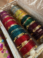 Indian New Kashmiri Ghunghroo Bangles with Flower Design | Bridal Bangle Set | Traditional Indian Jewellery Bangles Combo Box Set