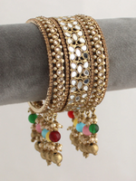 Floral Mirror Celeb Inspired Bangles Jewelry Set , Bridal Floral Bangles, Wedding Bangles Set, Indian Jewelry Set, Wedding Floral Bangles