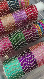 Umbrella Glossy Stone Glass Bangles – 16 Colours 16 Dozen Combo Box | Traditional Indian Bridal & Festive Wear Chudi Set