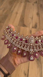 Regal Kundan Bridal Jewellery Set | Indian Jewellery | Kundan Polki Necklace Set | Polki Choker with Earrings & Maang Tikka