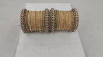 Designer Golden Metal Bangles -Indian Bangles -Bridesmaid Gift- Golden Bangles - Bollywood - Traditional- Ethnic Tribal.