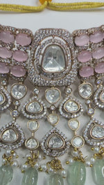 Bridal Kundan Stone Choker Jewellery Set with Maangtika & Earrings – Indian Kundan Pearl Necklace Set | Libasaa Traditional Indian Bridal Jewellery Collection