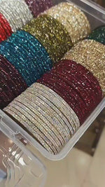 Glass Bangle Bunch Set of 12 Colors – Traditional Indian Bangles Set | Indian Jewellery & Bridal Bangle Collection - Libasaa