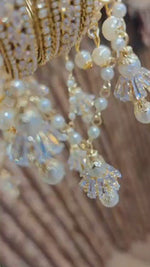 Indian Jhumki Brass Stone Bangle Set with Jhumar Design – American Diamond Bridal Bangle Set | Libasaa Traditional Indian Jewellery Collection