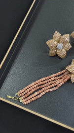 Gorgeous American Diamond AD Choker Set with CZ Stones for Bridal and Formal Weddings