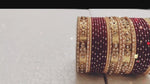 Wine Metal Bangle Set Churiyan Bridal Chudiyan Indian jewelry (Set of 2)