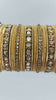 Gold bangles with kadas with stone work , Wedding bangles, Indian Jewelry