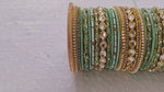 Light Blue Ethnic Kundan Bangles Set, Bridal | Wedding Bangles| Colorful | Beautiful | Fashion Bangles | Special Occasions | Eid