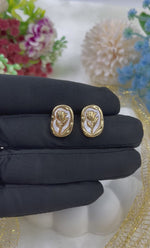 Gold-Plated Earring Set Skin-Friendly & Lightweight | Indian Jewellery Traditional Gold Plated Earning Set