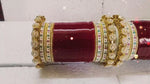 Bridal Chura with Pacheli Rajwadi Kada, Punjabi Chuda Wedding Bangles, Punjabi Choora, Pakistani Choora, Punjabi Chooda