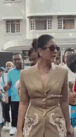 Kareena Kapoor Inspired Bollywood Traditional Elephant Design Gold-Plated Kundan Necklace Set | Indian Jewellery Bridal Necklace Set with Matching Earrings