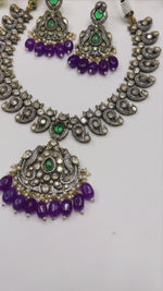 Royal Victorian Necklace with Pink Beads – Elegant Statement Jewelry