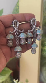 Multiple Layers Of Jhumkas Traditional Indian Earrings Elegant And Luxurious Look For Rich Appearance Of Bridal