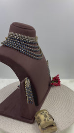 Victorian American Diamond Premium Necklace Set With Earning Luxury Bridal & Wedding Party Wear Jewellery for Women