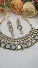 Kundan Stone Bridal Necklace & Earrings Set – Traditional Wedding Jewelry
