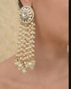 Pearl Earrings Dangle Pearl Earrings Wedding Pearl Earrings Hoop Fringe Earrings Dangle Jhumka / Long Pearl Danglers handcrafted earring