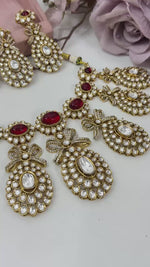 Bridal Kundan Pearl Necklace Set with Earrings & Maangtika | Traditional Indian Jewellery