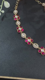 Pakistani Inspired Necklace Earrings Set Elegant and Chic for Contemporary Fashion for women