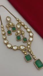 Bridal Kundan Necklace Matching Drops Earrings Set, Indian Kundan Jewelry Set, Pakistani Statement Necklace Set, Wedding Necklaca Set