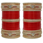 Red Designer Chura Bridal Dulhan Punjabi Choora Fashion Jewellery Chuda Set