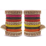 Indian Wedding Bangles With Stone Work Wedding Bangles Indian Jewelry with Jhumki Border
