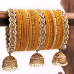 Bridal Velvet Bangles with Golden Work Tassel Bangle Latkan Wedding Bangle Lightweight Jewelry Bridal Bangles, Bridesmaid Gift