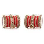 Indian Bollywood Bangles Jewelry 5 Color Latkan Jhumka Bridal Wedding & Party Wear Bangle Bracelet Traditional Pakistani Bangles Jewelry