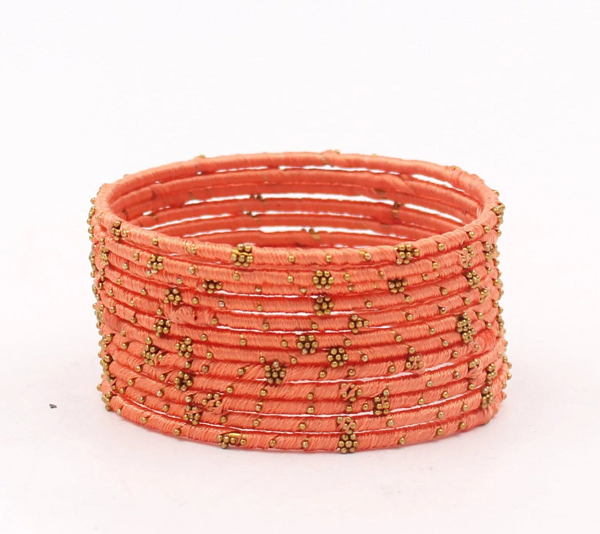 Indian Bangles, 12 Thread Bangles Set Golden Flower, Indian Jewelry, Bridal Bangles for Women, Indian Bangles, Bollywood Jewelry