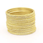 Indian Bangles, 24 Glitter Flat Shape Bangle Set , Indian Jewelry, Bridal Bangles for Women, Indian Bangles, Bollywood Jewelry