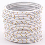 Indian Bangle Set 24 Plain Matte Textured Bangles, Metal Bangles Indian Jewelry / Bangles Bridal Bangles for Women