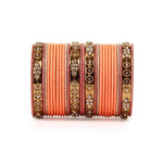 Wine Metal Bangle Set Churiyan Bridal Chudiyan Indian jewelry (Set of 2)