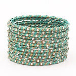 Indian Bangles / 12 Thread Stones Bangle Set / Indian Jewelry / Bridal Bangles / Stone Bangles / Bollywood Jewelry / Chudiyan for Women