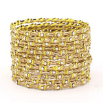 Indian Bangles / 12 Thread Stones Bangle Set / Indian Jewelry / Bridal Bangles / Stone Bangles / Bollywood Jewelry / Chudiyan for Women