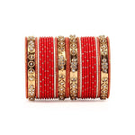 Wine Metal Bangle Set Churiyan Bridal Chudiyan Indian jewelry (Set of 2)
