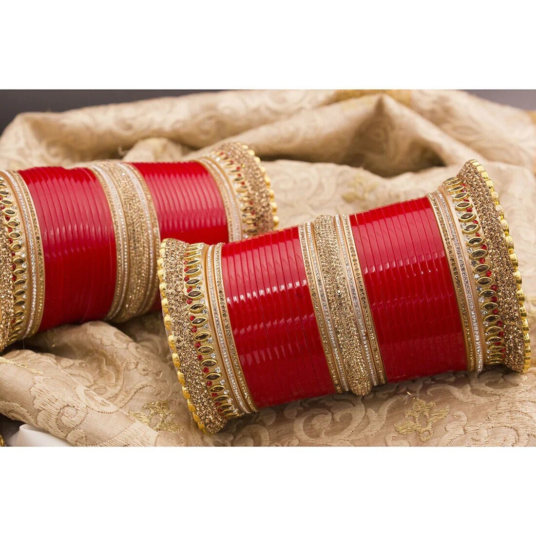 Bridal Punjabi Choora Wedding Wear Red Chuda Set for Wedding, Punjabi Choora Indian Bollywood Jewelry Chuda Set for Girls, Suhag Chuda