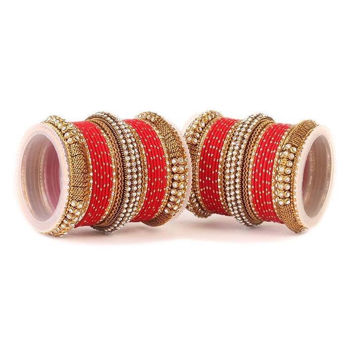 Indian dotted bangles set with Jaali work kada, Indian bangles, Wedding jewelry, festive colorful bangles Daily wear Bangles set (Set of 2)